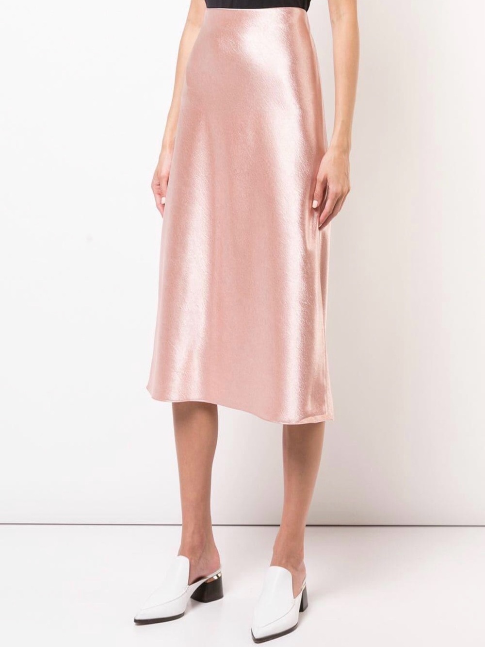 VINCE
Blush Satin Slip Skirt